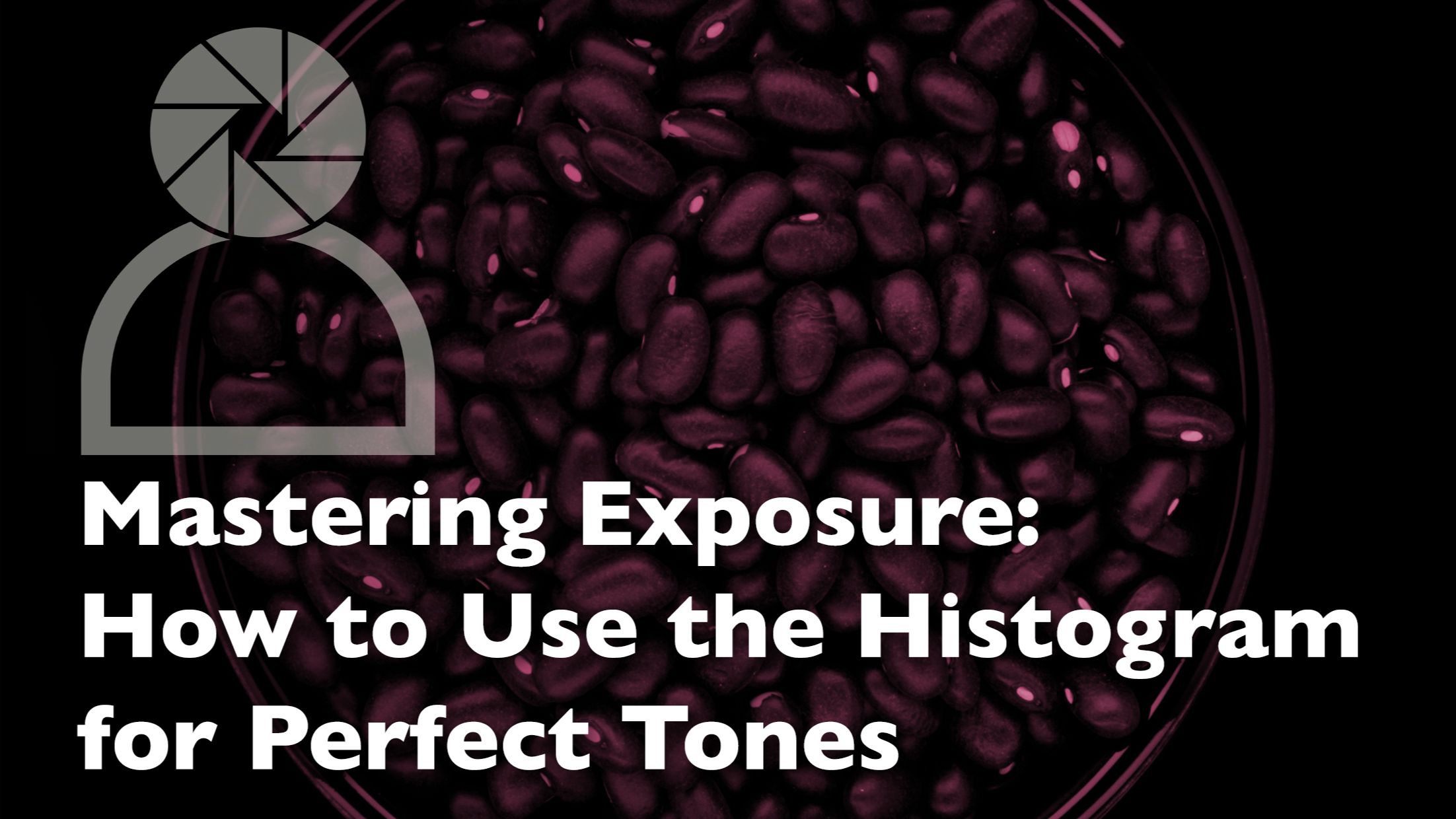 Header graphic for a photography blog about how to use the histogram on your camera